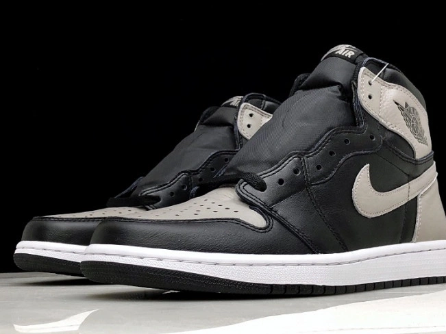TBkick Jordan Shadow Retro Air 1 Grey 555088-013 OG High Black 0729